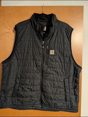 Carhartt Men's Black Quilted Lightweight Vest 2XL